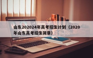 山东202024年高考招生计划（2020年山东高考招生简章）
